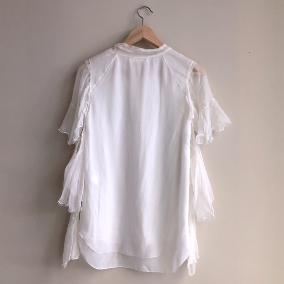 Chloe white silk top xs - Picture 3 of 3